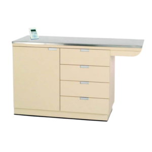 Petlift Millwork Veterinary Cabinet Exam Table with Stainless Steel Built-in Scale Top