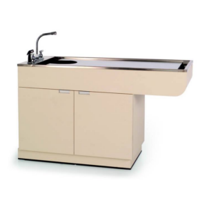 Veterinary Millwork Wet Table with Cabinets