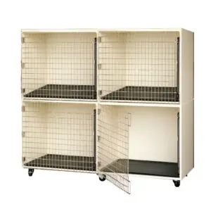72" by 64" Laminate Plywood Veterinary Cage Assembly