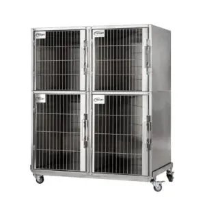 Daisy 4 Foot Stainless Steel Veterinary Cage Assembly