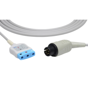 3-Lead ECG trunk cable for veterinary and animal monitoring