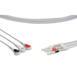 ECG DIN 3-Lead Electrodes Snap Style for Veterinary & Animal Use