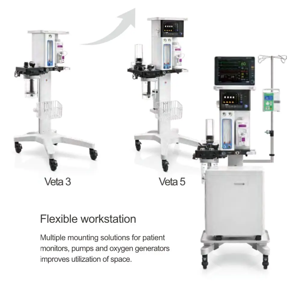 Mindray Veta 3 Compact Veterinary Anesthesia Machine 